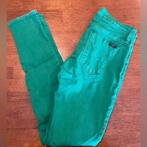 Hudson Jeans Jade Green Skinny Sz 27